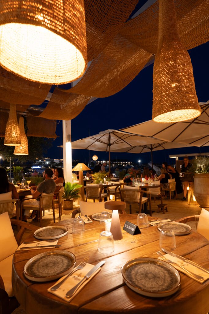 Terraza al atardecer